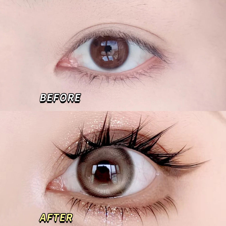 Cat-Eye Winged False Lashes - Voluminous & Curled for Manga-Eye Effect, Sweet-Edgy Light Euro Style"