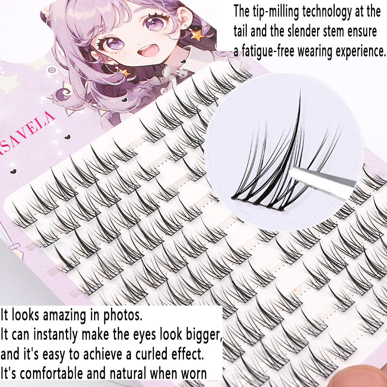 120 Clusters, 10 Rows - Large Capacity Imitation Sunflower False Eyelashes, Natural Flat Eyelash Makeup Essential, Wholesale Special Offer