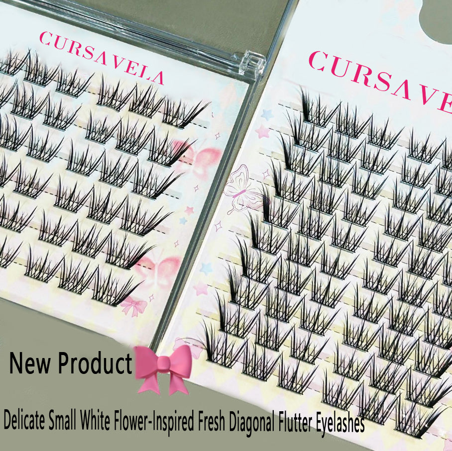 Individual DIY Lashes Fresh Diagonal - flying Fox - style False Eyelashes | Natural Simulation, Transparent Curl, Enlarge Eyes