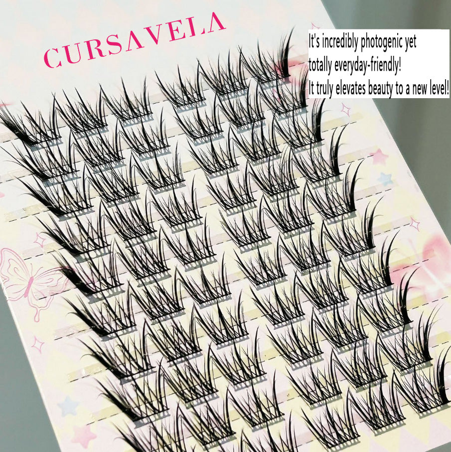 Individual DIY Lashes Fresh Diagonal - flying Fox - style False Eyelashes | Natural Simulation, Transparent Curl, Enlarge Eyes