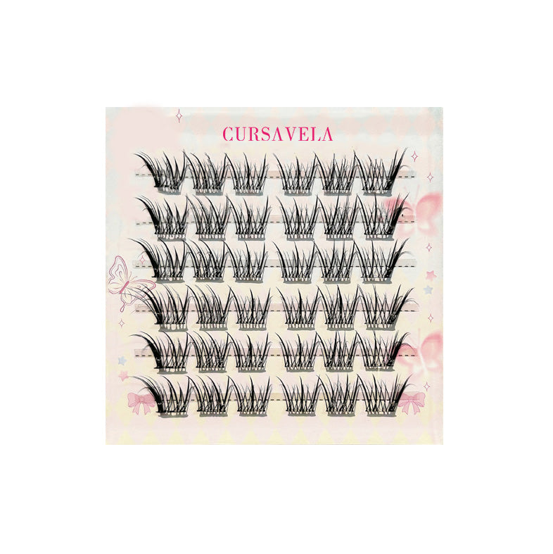 Individual DIY Lashes Fresh Diagonal - flying Fox - style False Eyelashes | Natural Simulation, Transparent Curl, Enlarge Eyes