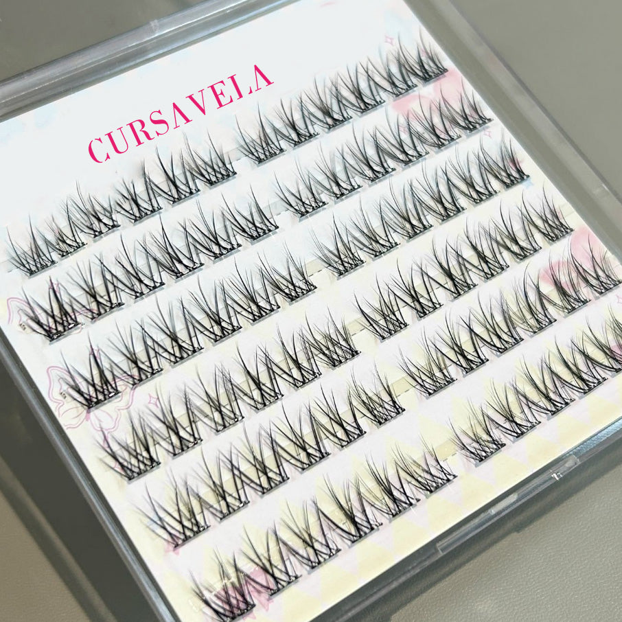 Individual DIY lashes Oxygen-like Natural False Lashes! Clear, Breathable, and Perfectly Separated False Lashes