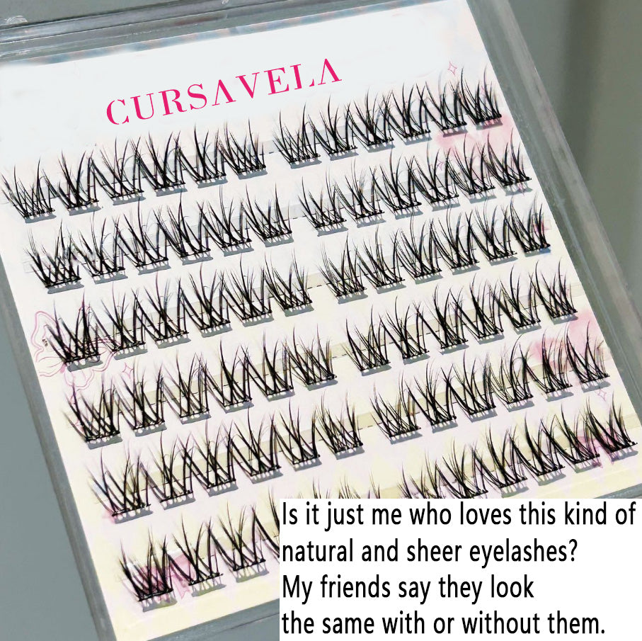 Individual DIY lashes Oxygen-like Natural False Lashes! Clear, Breathable, and Perfectly Separated False Lashes