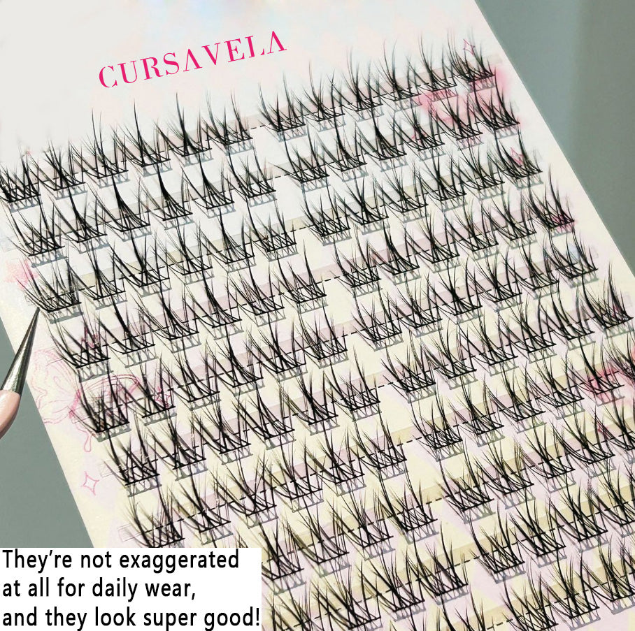 Individual DIY lashes Oxygen-like Natural False Lashes! Clear, Breathable, and Perfectly Separated False Lashes