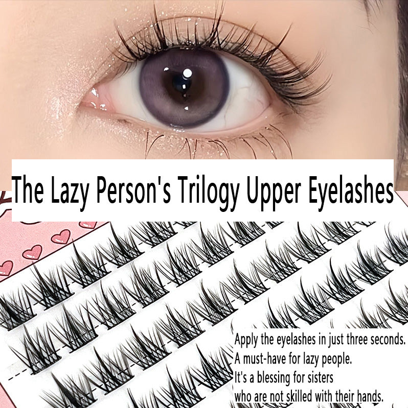 100pcs Must-Have for Lazy Girls! Natural and Realistic Single-Cluster False Lashes, Easy for Beginners, Create Natural Big Eyes Like You Were Born With Them