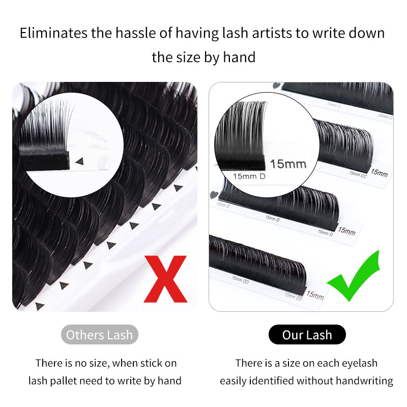 Classic Volume Eyelashes 100pcs CURSAVELA Charming Eyes Depend on Natural Eyelashes with Depth and Dimension