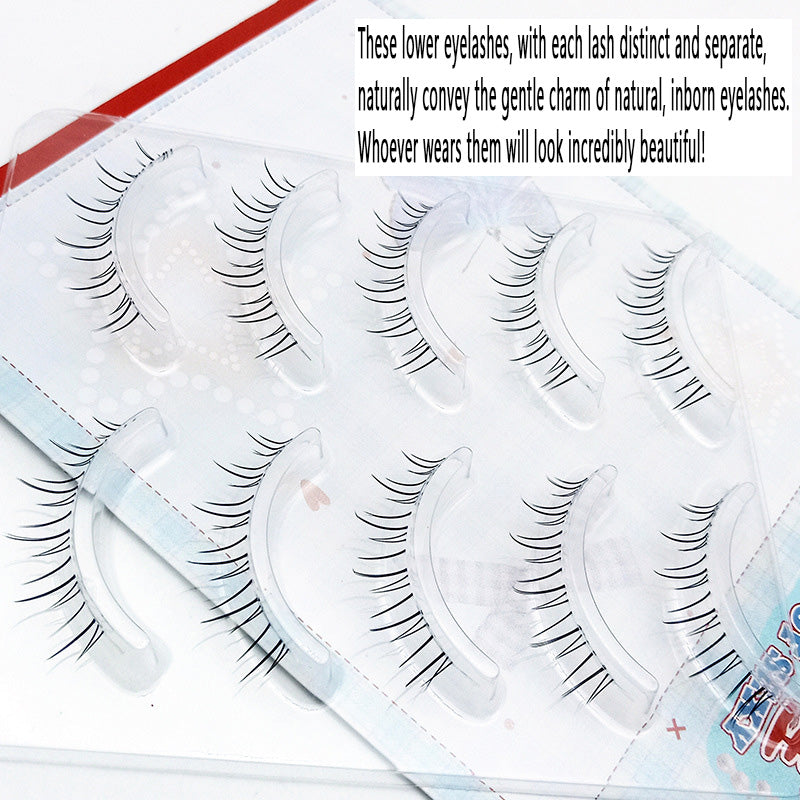 Transparent - Stem Lower Eyelashes for Innocent Beauty: A Novice - Friendly, Ultra - Natural and Lifelike Eyelash Essential