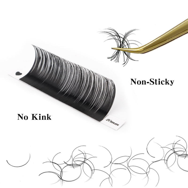 Classic Volume Eyelashes 100pcs CURSAVELA Charming Eyes Depend on Natural Eyelashes with Depth and Dimension