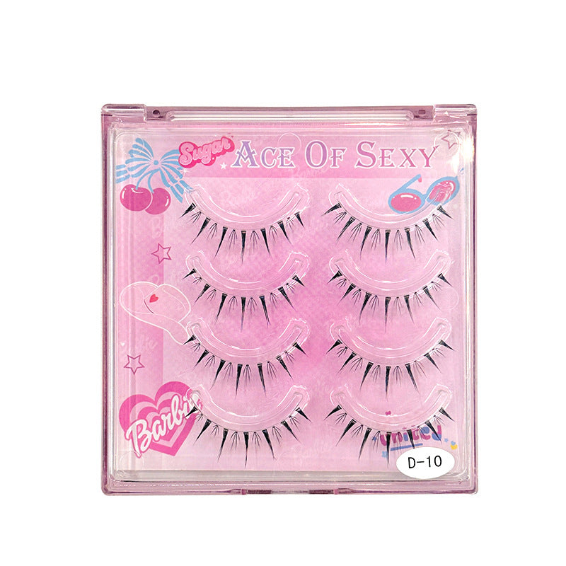 Wild and Natural Style One - Piece Little Devil False Eyelashes, a Must - Have for Novices to Achieve a Manga Barbie - like Eye Look