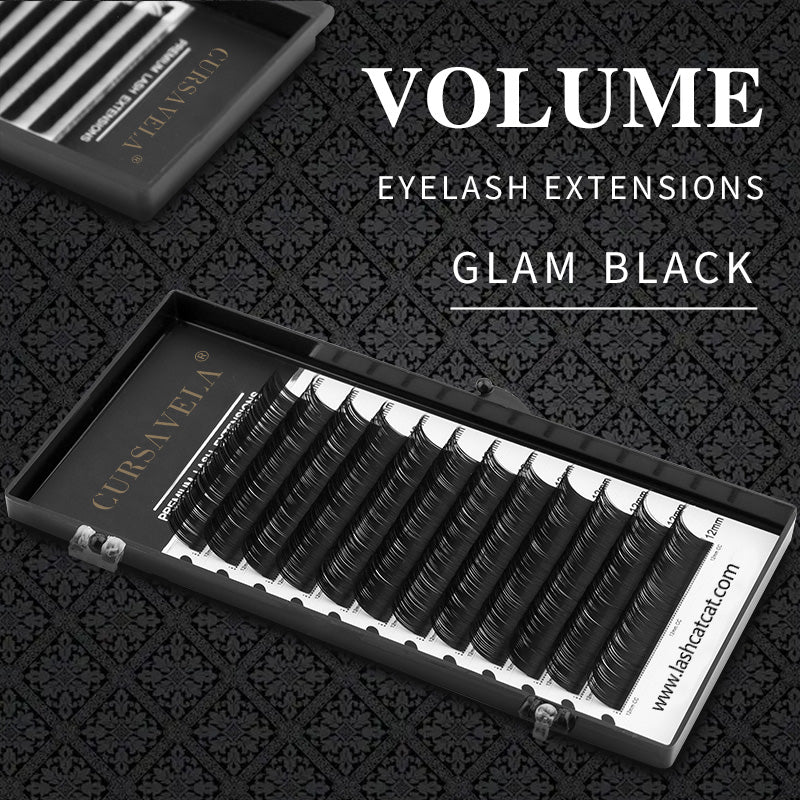 Classic Volume Eyelashes 100pcs CURSAVELA Charming Eyes Depend on Natural Eyelashes with Depth and Dimension