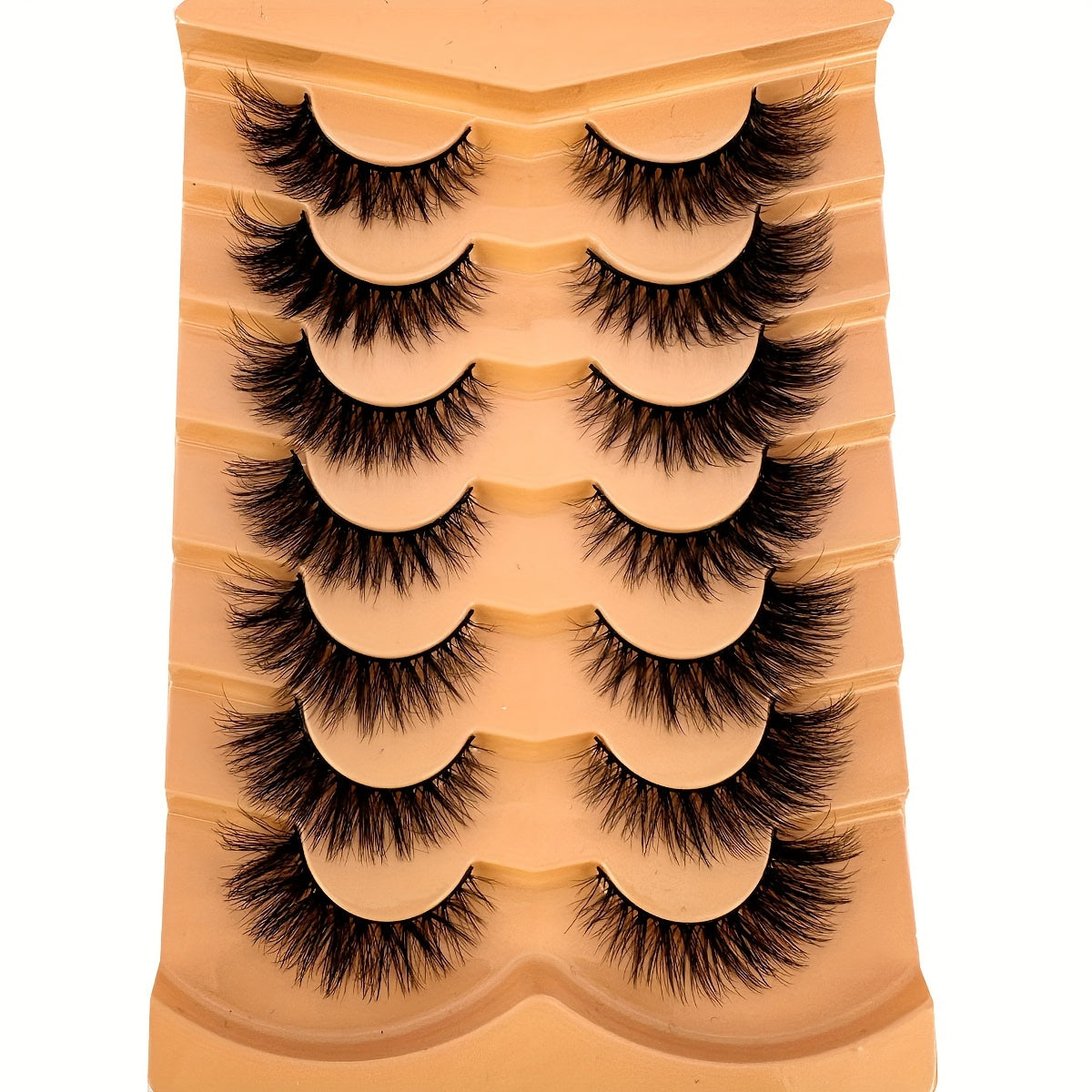 7 Pairs of 3D Faux Mink Lashes: Ultra-Thick, Long, Glamorous Makeup, Simple to Apply & Reusable