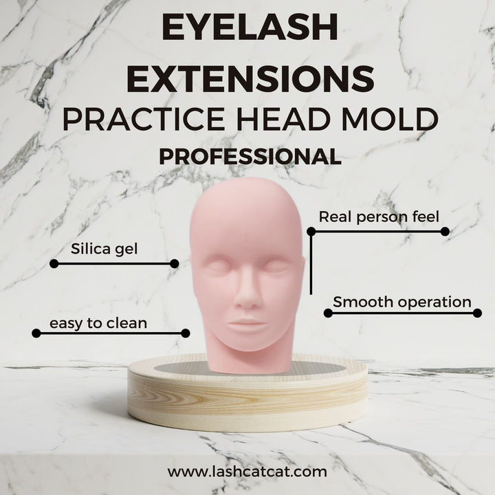 Mannequin Head Eyelash Extension Practice Tool