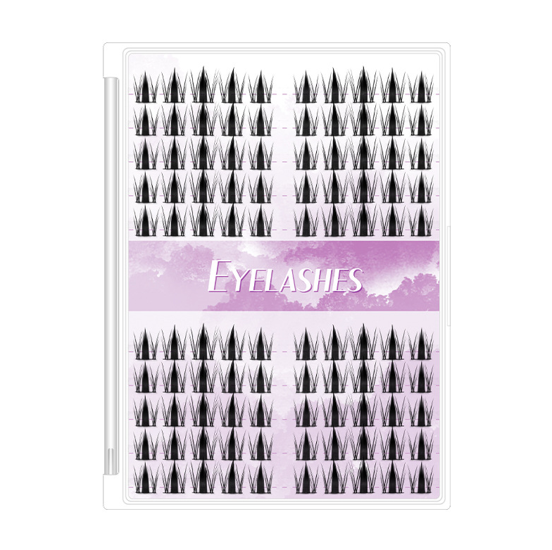 100pcs Barbie Wild Bunny Sweet & Cool Photogenic Lashes - Lazy Girl's 3-Step Voluminous Barbie Manga Style, Self-Adhesive False Lashes for Beginners