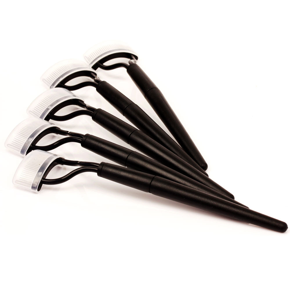 Folding Eyelash Brush Steel Needle 2 Sides Brushes Black Eyebrow Comb