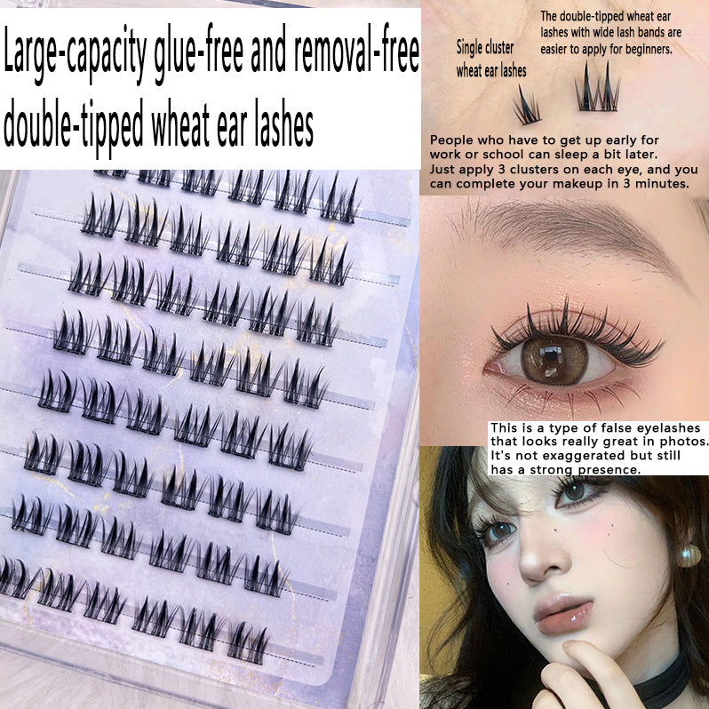 Glue - free Double - tipped Sunflower Self - adhesive Soft False Eyelashes: Natural, Lazy - friendly, Sectional Style