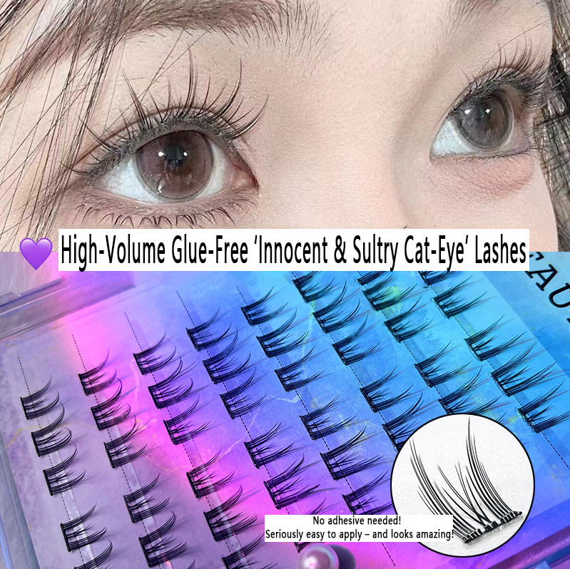 Glue - free Double - tipped Sunflower Self - adhesive Soft False Eyelashes: Natural, Lazy - friendly, Sectional Style