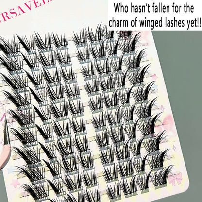 Crusavela  Individual DIY lashes Princess, Please Wear It! Fox-Style Winged Lashes - Voluptuous &amp; Curled, 3-Scenario Fit