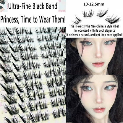 Crusavela  Individual DIY lashes Princess, Please Wear It! Fox-Style Winged Lashes - Voluptuous &amp; Curled, 3-Scenario Fit