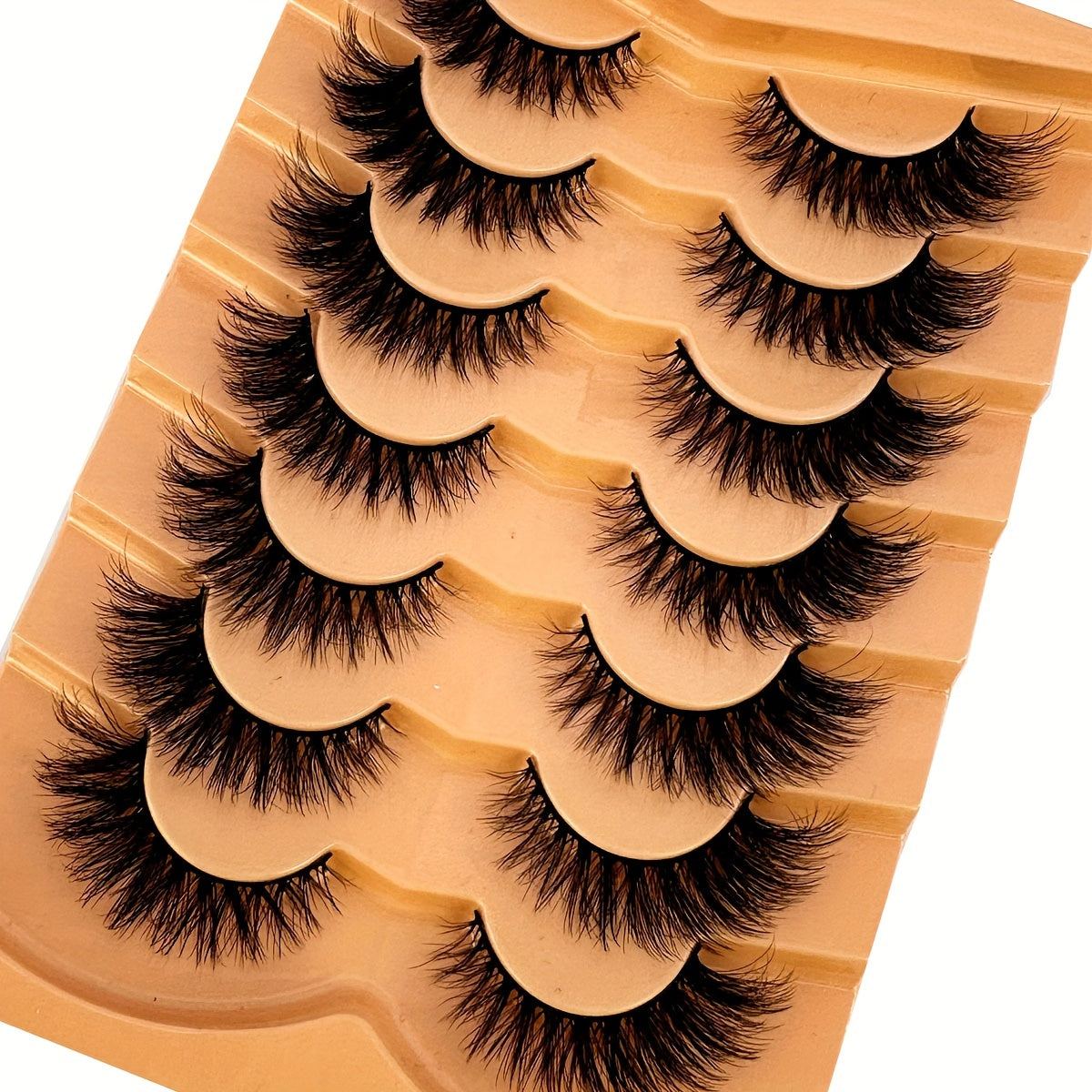 7 Pairs Luxurious Thick and Long Dramatic False Eyelashes | 3D Faux Mink Full Strip Lashes with Realistic Hairs | Easy-to-Apply Design for a Glamorous Makeup Look | Reusable