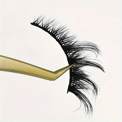 3D Fluffy Fox Eye False Eyelashes - Natural Look, Faux Mink, Lightweight & Reusable, Dramatic Volume