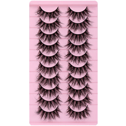 Faux Mink Lashes, Messy Cross-Border Design, Voluminous & Realistic European & American Style