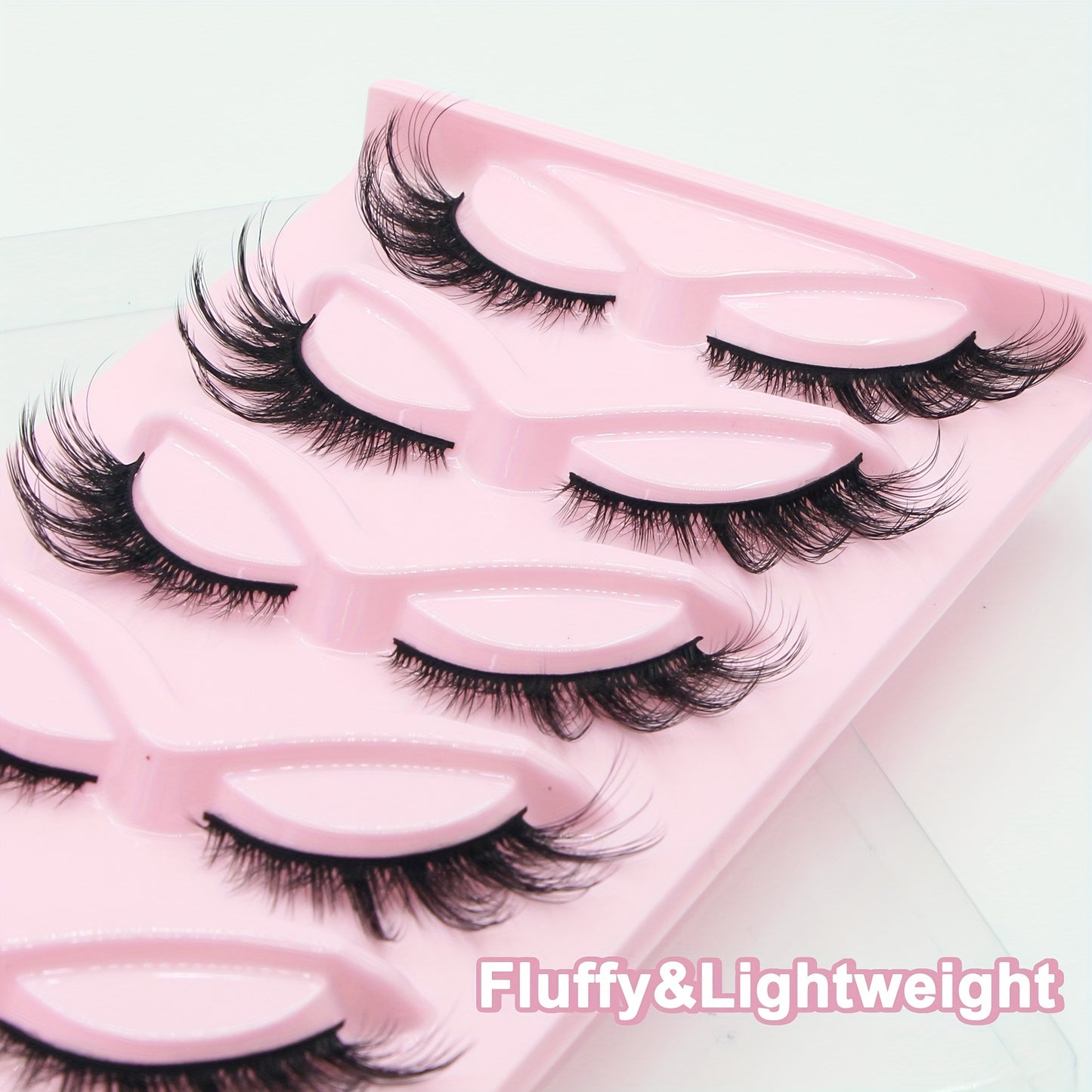 3D Fluffy Fox Eye False Eyelashes - Natural Look, Faux Mink, Cat Eye, Lightweight, Reusable, Dramatic Volumel Occasions