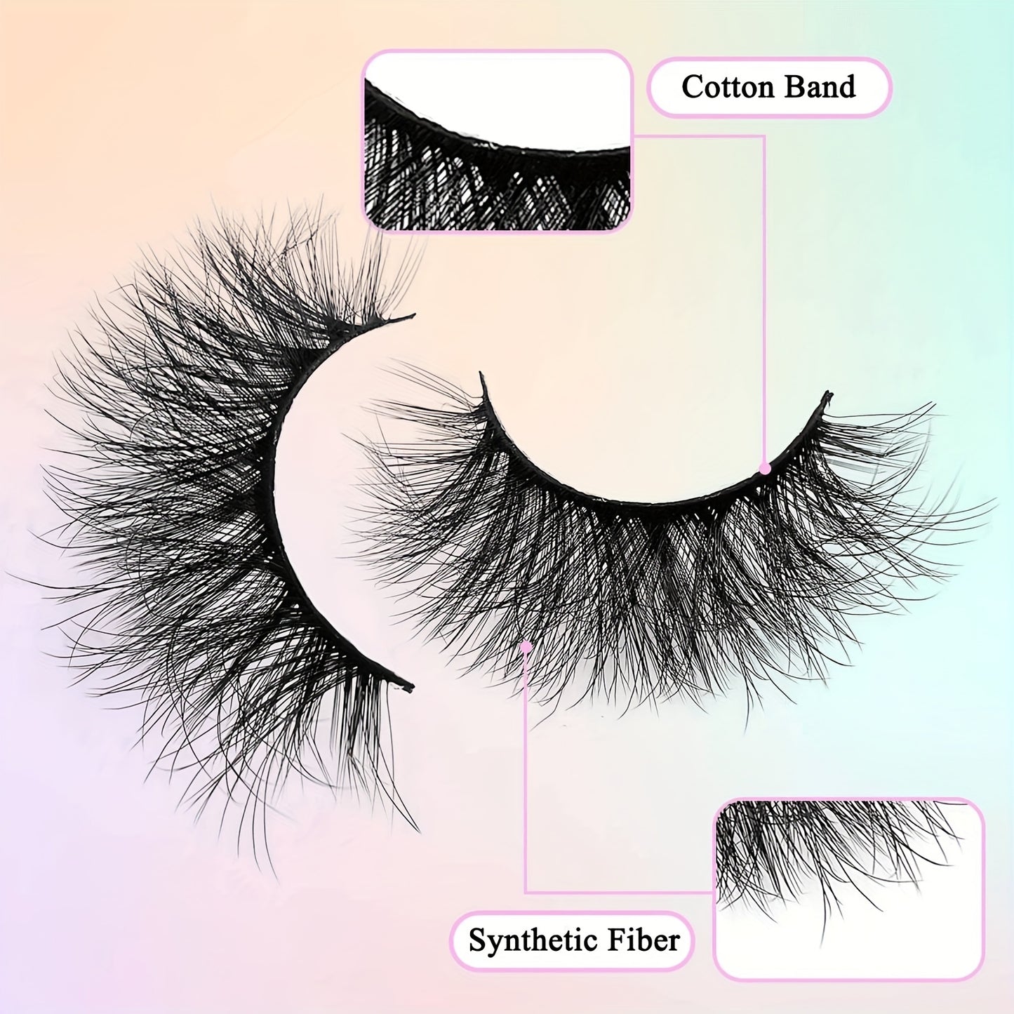 3/10 Pairs 3D Faux Mink Lashes, Wispy Natural Lashes, Long Thick Dramatic Volume False Eyelashes.