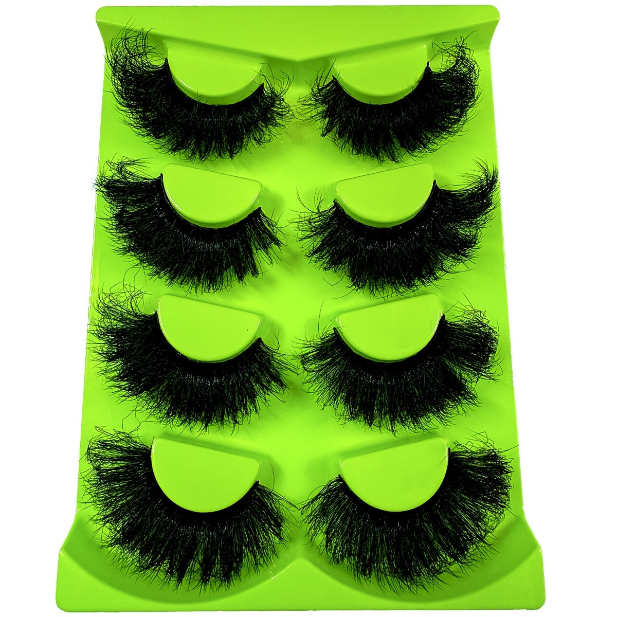 4 Pairs 9D Faux Mink Voluminous Lashes, Self-Adhesive, Reusable, Multi-Style Options