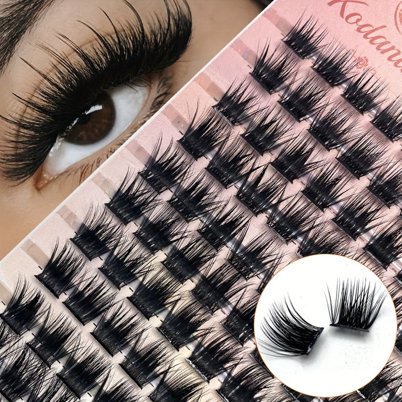 Individual DIY lashes 168 Bundles Luxurious 9D Faux Mink Lashes T50 – Natural, Lightweight & Hypoallergenic, Ideal for Daily & Special Occasions.