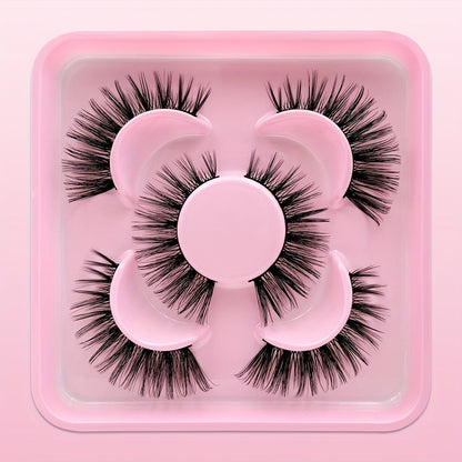 Russian Volume False Eyelashes | 3/9/15 Pairs | Fluffy & Thick C-Curl for Parties & Everyday Glam | Beginner-Friendly