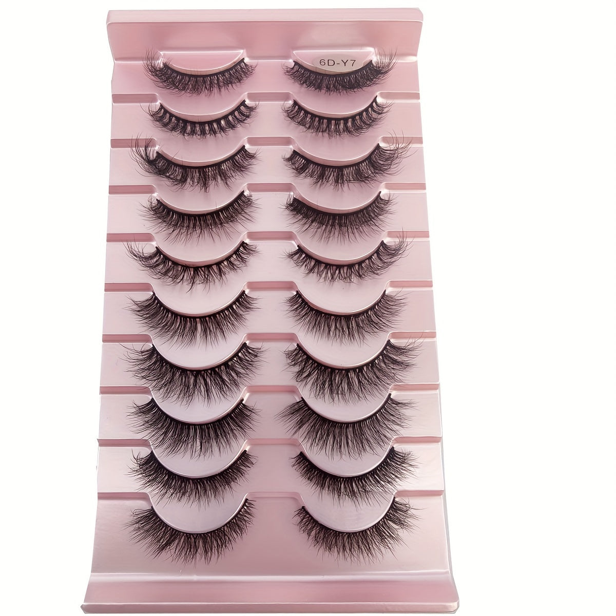 Classic Volume Eyelashes 10 Pairs Mixed Styles 3D Mink False Eyelashes Set, Handmade Wispy Fluffy Long Lashes, Delicate Eye Makeup Tools, Reusable Fake Eyelashes