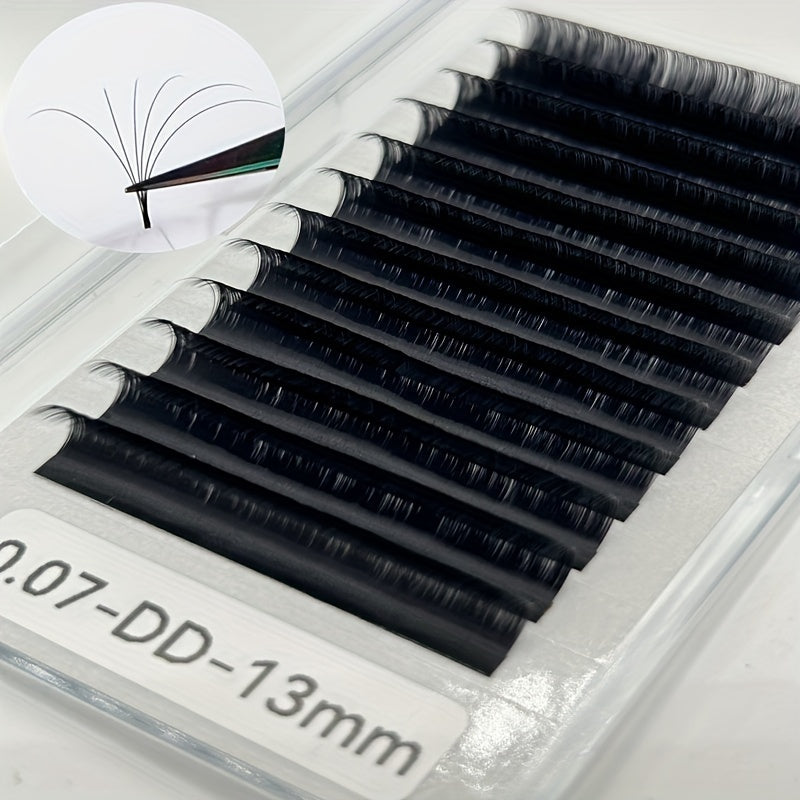 W Pre-Made Eyelashes 8mm-18mm Reusable Mink Lashes, Volume & Volume+ Lashes, 10-18mm, Handmade Lash Extensions for Salon Use,Comfortable.