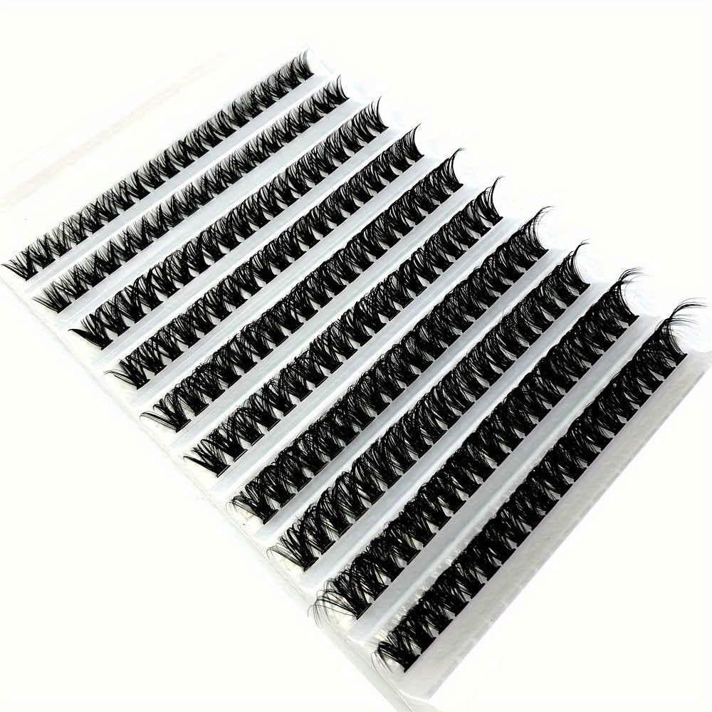 CURSAVELA 200pcs Deluxe Faux Mink Cluster Lashes – 60D/80D Fans, Mixed Lengths, Ultra-Soft for Easy DIY Extensions