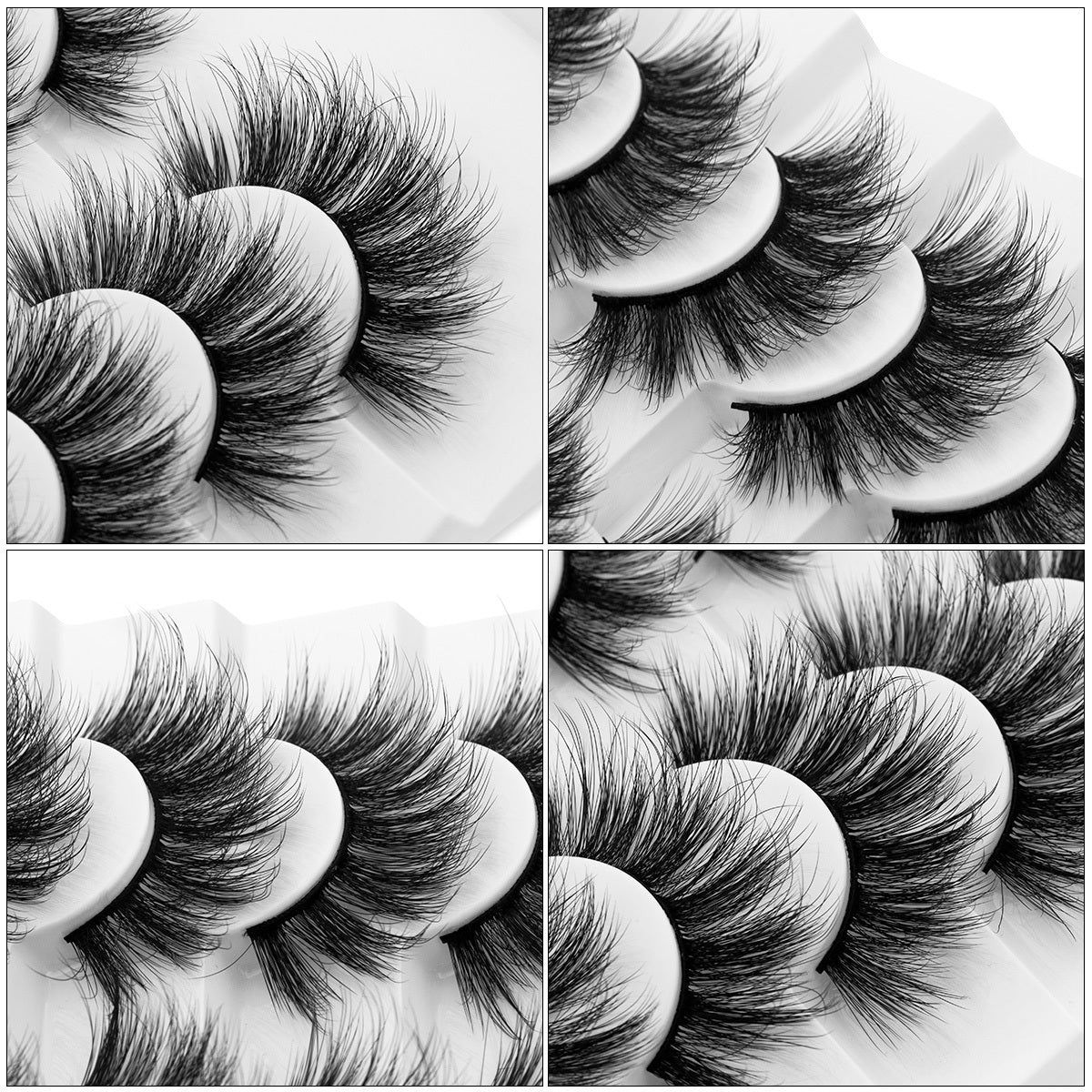 Classic Volume Eyelashes 10 Pairs of Luxurious 6D Faux Mink Lashes - Natural, Fluffy, Dramatic False Eyelashes for Makeup - Reusable, Lightweight, Comfortable Eyelash Extensions for Everyday Wear