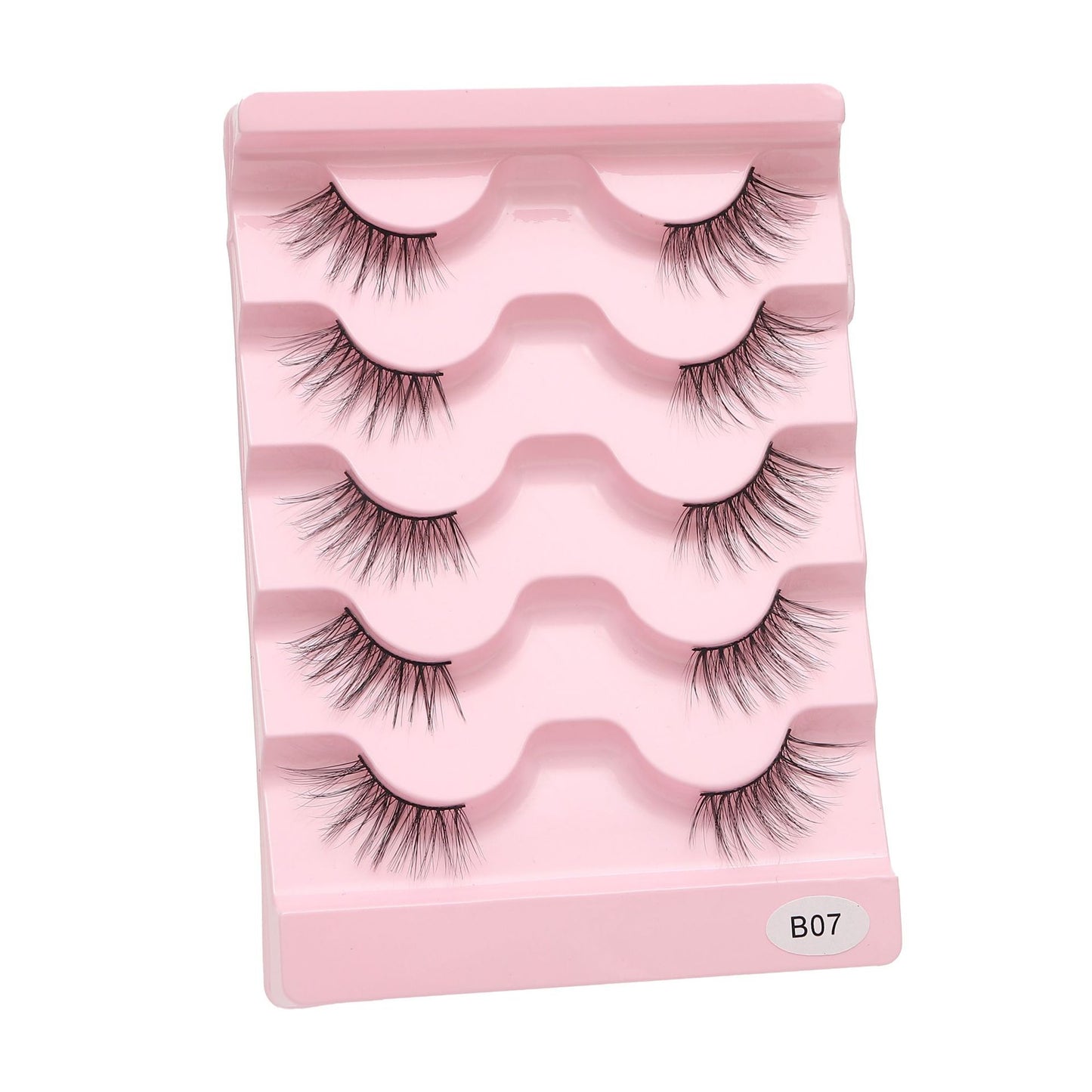 100pcs Wholesale Cat Eye Style One-piece Long Black Stem Half False Eyelashes