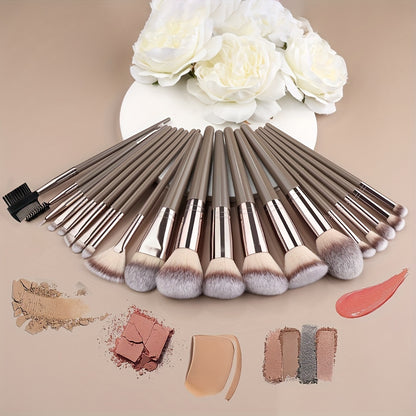 10pcs-20pcs Professional Makeup Brushes Set with Bag - Foundation, Eyelash, Eyebrow, Eyeshadow Cosmetic Makeup Tool Kit - Perfect for Christmas, Halloween, Thanksgiving Gifts