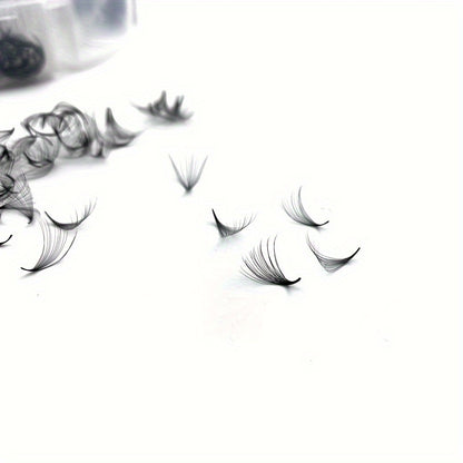 480pcs Premade Fan Cluster Lashes - 10D/12D/14D, 0.07 Thickness, D Curl, 8-15mm Lengths - Handmade Volume Eyelash Extensions for Beginners & Reusable.