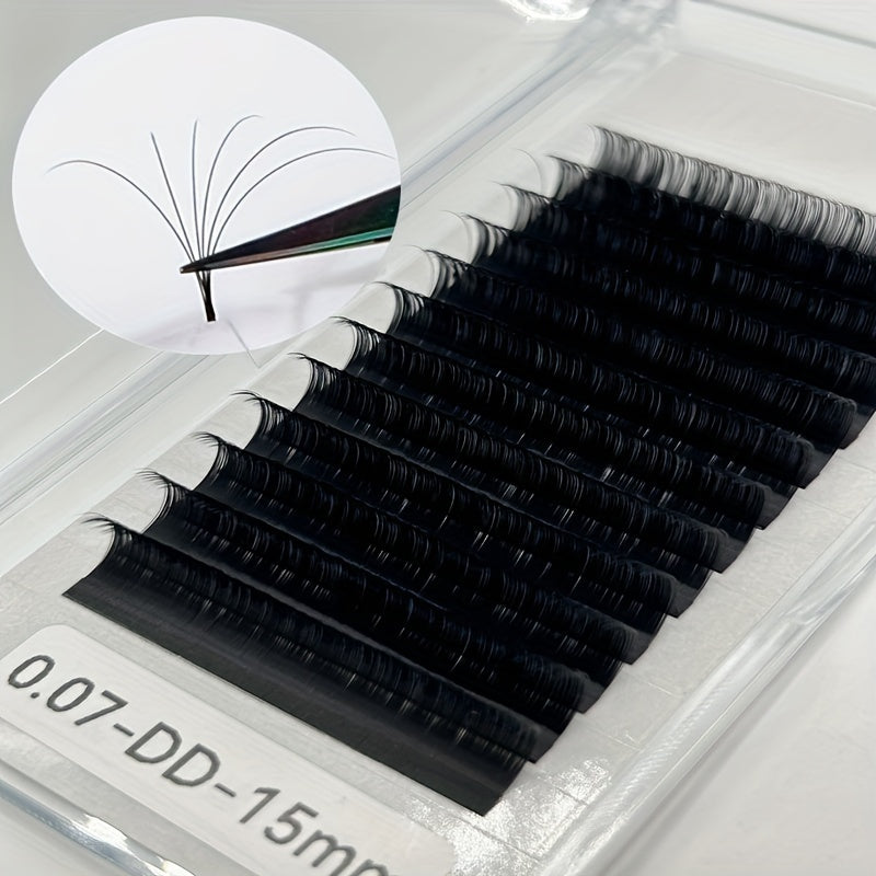 W Pre-Made Eyelashes 8mm-18mm Reusable Mink Lashes, Volume & Volume+ Lashes, 10-18mm, Handmade Lash Extensions for Salon Use,Comfortable.