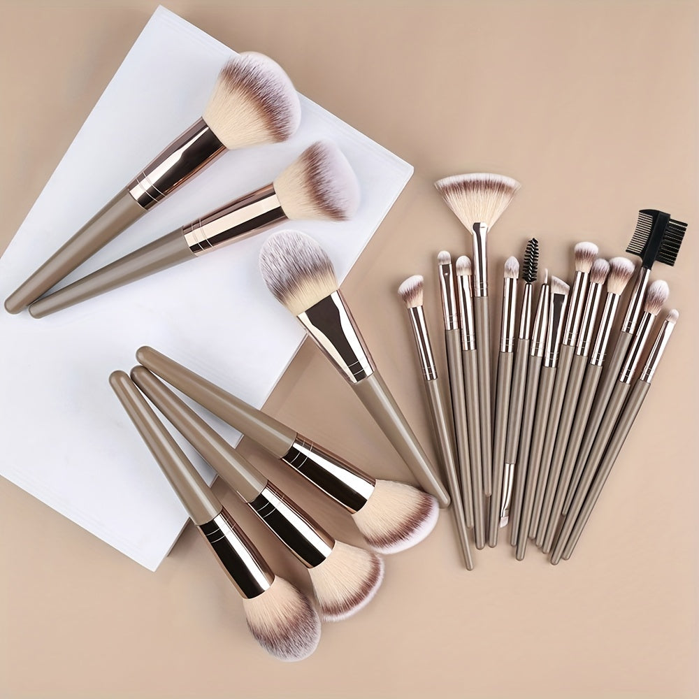 10pcs-20pcs Professional Makeup Brushes Set with Bag - Foundation, Eyelash, Eyebrow, Eyeshadow Cosmetic Makeup Tool Kit - Perfect for Christmas, Halloween, Thanksgiving Gifts