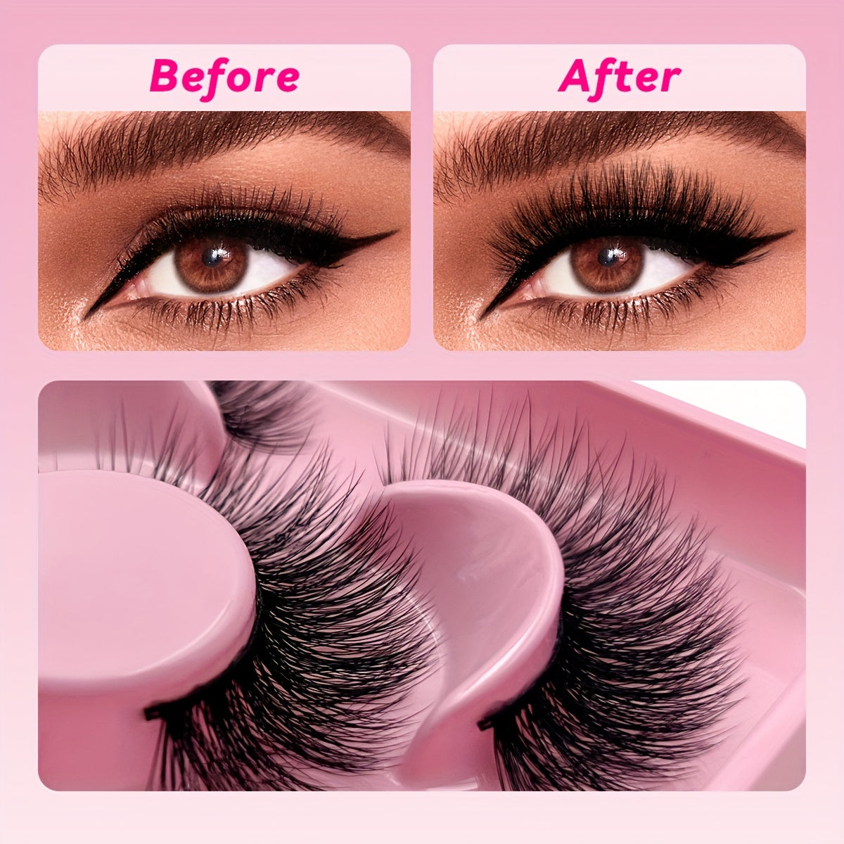 Russian Volume False Eyelashes | 3/9/15 Pairs | Fluffy & Thick C-Curl for Parties & Everyday Glam | Beginner-Friendly