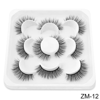 10 Pairs 3D Mink Eyelashes - Exquisitely Fluffy, Ultra Soft, Delicately Wispy, Utterly Natural, Stylish Cross Eyelash Extension, Highly Reusable, False Lashes Ideal for Makeup.