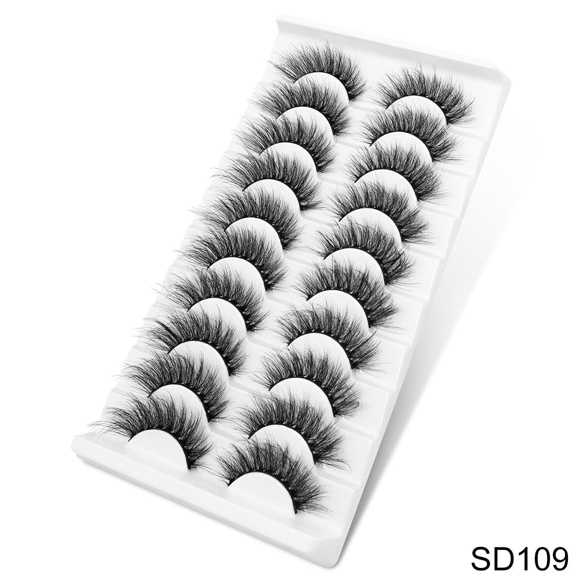 10 Pairs of 6D Faux Mink Lashes – Natural, Fluffy, Dramatic, Reusable Eyelashes for Everyday Wear – Lightweight & Comfortable