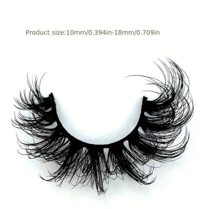 5 Pairs 3D Cat Eye Lashes, Fluffy & Soft Cross Style, D Curl Natural False Lashes for Daily & Glamorous Looks