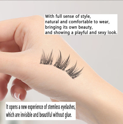Stemless Glue-Free Self-Adhesive Cat Ear False Eyelashes｜Create Cat-Eyed Elf Look in Seconds