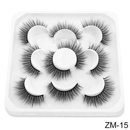 10 Pairs 3D Mink Eyelashes - Exquisitely Fluffy, Ultra Soft, Delicately Wispy, Utterly Natural, Stylish Cross Eyelash Extension, Highly Reusable, False Lashes Ideal for Makeup.