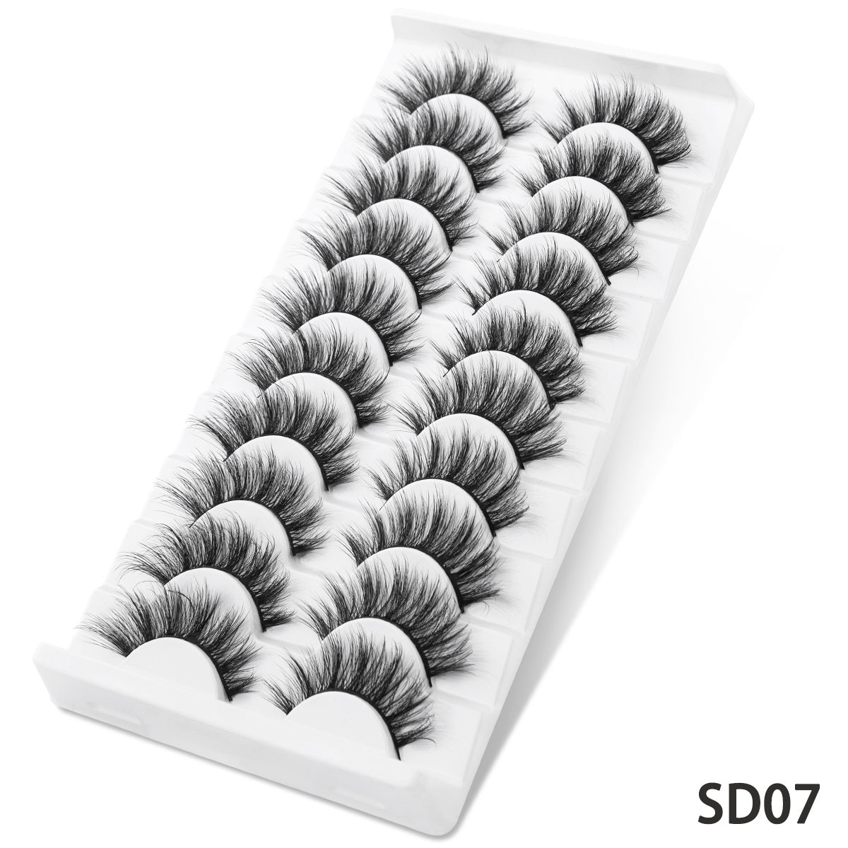 Classic Volume Eyelashes 10 Pairs of Luxurious 6D Faux Mink Lashes - Natural, Fluffy, Dramatic False Eyelashes for Makeup - Reusable, Lightweight, Comfortable Eyelash Extensions for Everyday Wear