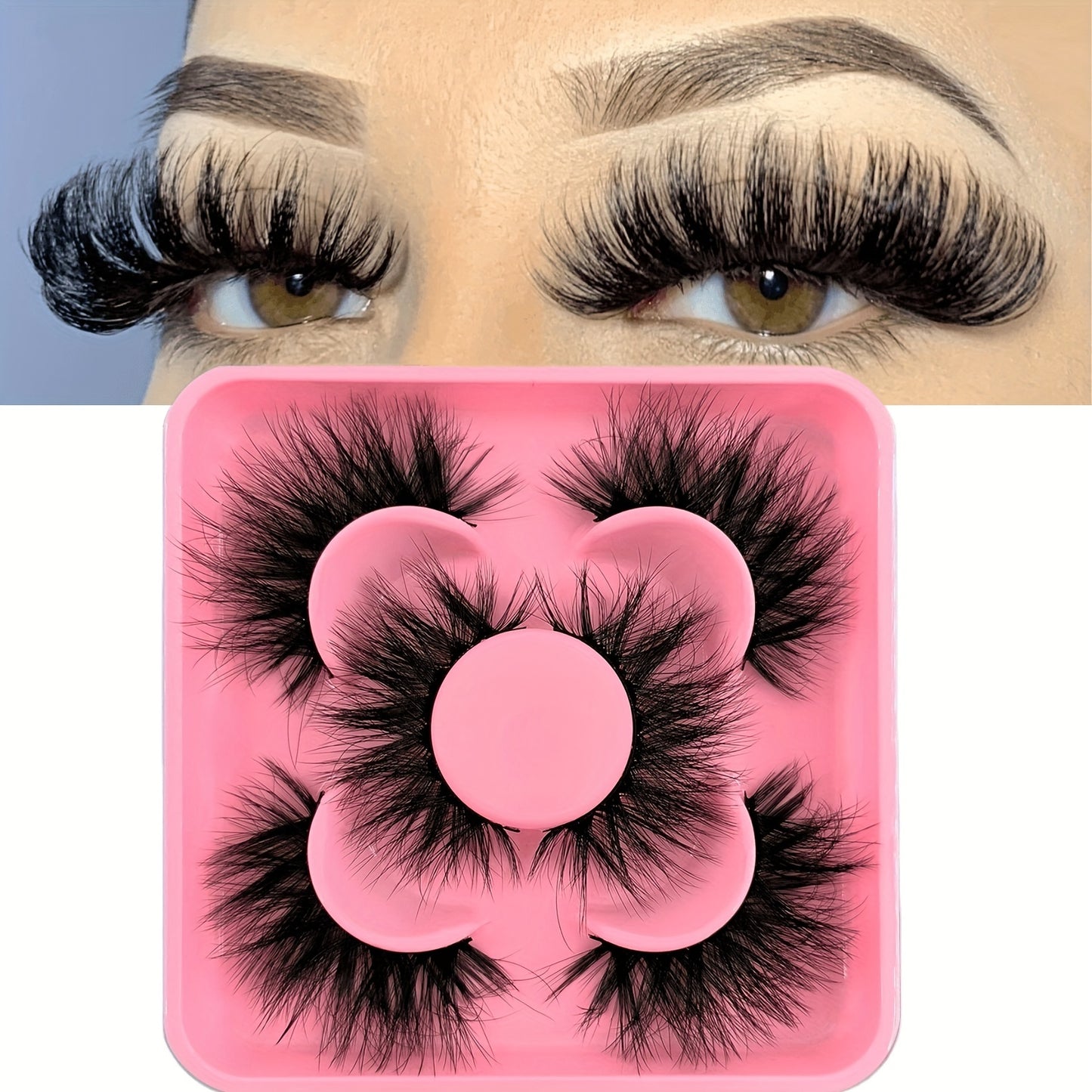 3/10 Pairs 3D Faux Mink Lashes, Wispy Natural Lashes, Long Thick Dramatic Volume False Eyelashes.