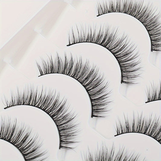 12 Pair Wispy 3D Mink Lashes - 11mm Natural Looking, Fluffy, Handmade, Reusable False Eyelashes for Daily Wear