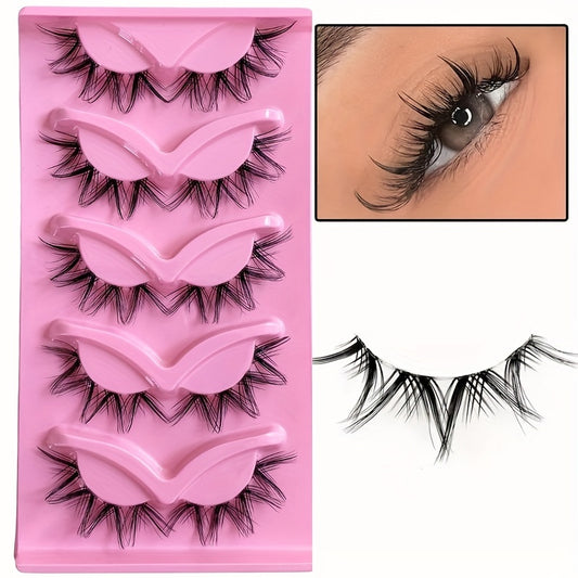 Classic Volume Eyelashes 100pcs 10 Pairs Natural Look False Eyelashes  Soft & Flexible, Reusable, Various Styles for All Eye Shapes