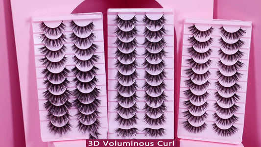 Faux Mink Lashes, Messy Cross-Border Design, Voluminous & Realistic European & American Style